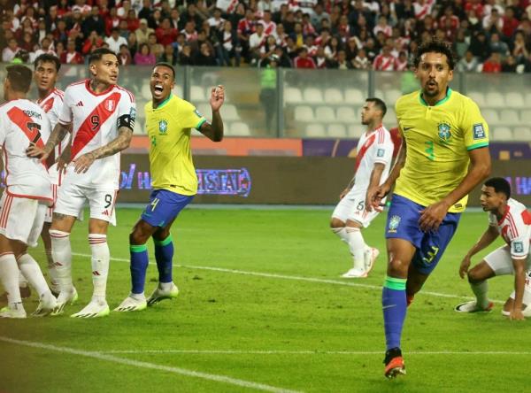 Marquinhos earns Brazil late win over Peru in World Cup qualifier
